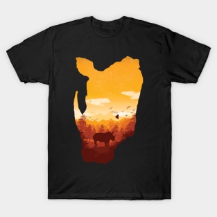 Rhino landscape T-Shirt